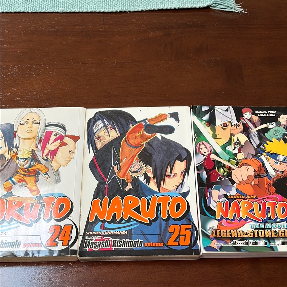 Lot of 3 Naruto books